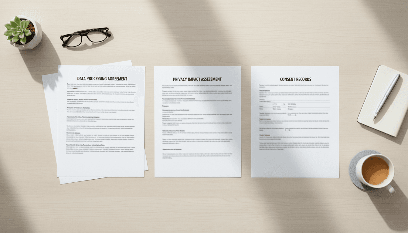 Organized compliance documentation and privacy templates